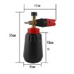 High Pressure Car Wash Water Gun Foam Pot - White with Black Mouth - 3