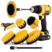 8 In 1 Electric Drill Cleaning Brush Car Wash Tool Set, Model A - 1