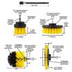 8 In 1 Electric Drill Cleaning Brush Car Wash Tool Set, Model A - 3