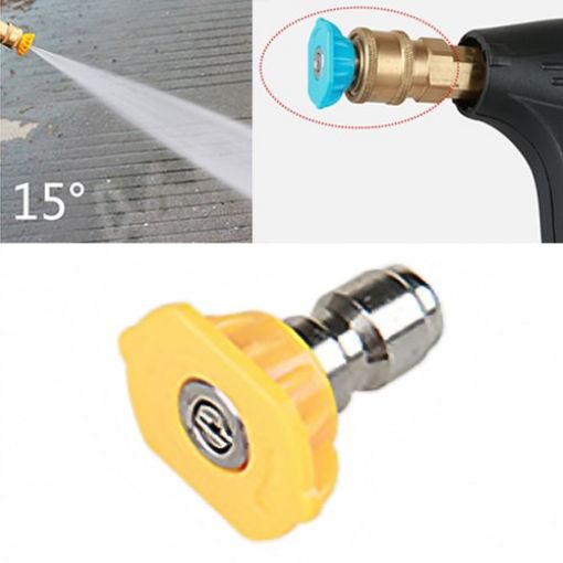 High Pressure Car Wash Gun Nozzle, 15 Degree Angle Washer - 1