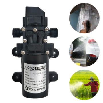 12V 70W High Pressure Car Washing Self-Priming Double Thread Pump - 1