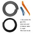 2pcs N856 Elastomer Seal Rubber Strip for Car Panel Soundproofing - 2