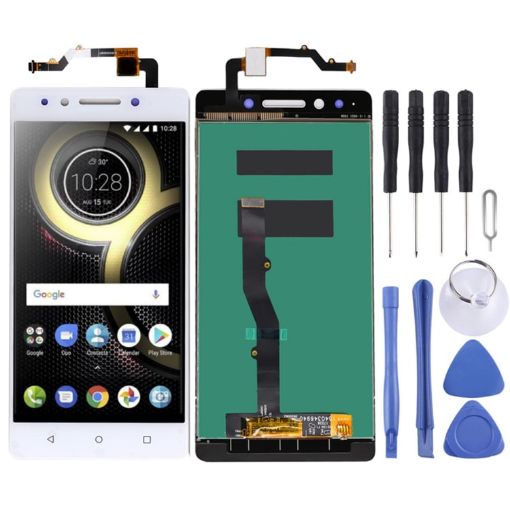 Lenovo K8 Note XT1902-3 OEM White LCD Screen & Digitizer Assembly - 1