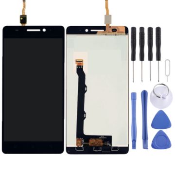 Lenovo A7000 OEM Black LCD Screen with Digitizer Assembly - 1