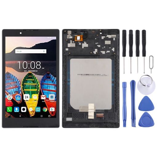 OEM LCD Screen for Lenovo Tab 3 (8") TB3-850M/F with Frame (Black) - 1