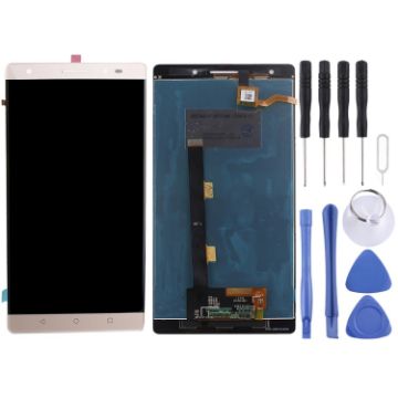Lenovo Phab 2 Plus Gold OEM LCD Screen with Digitizer Assembly - 1