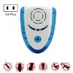 6W Ultrasonic Electromagnetic Pest Repeller with Light, US Plug, AC 90-240V - 1