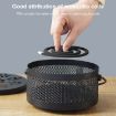 Portable Fireproof Mosquito Coil Box with Lid - Bronze - 5