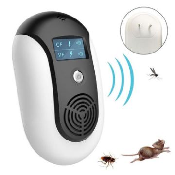 Ultrasonic Electronic Pest Repeller - Black - 1