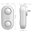 Smart Double Horn Ultrasonic Mosquito Repeller UK Plug (White) - 5