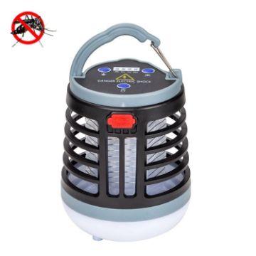 Black W882 Outdoor Mosquito Capture with USB Charging Light - 1
