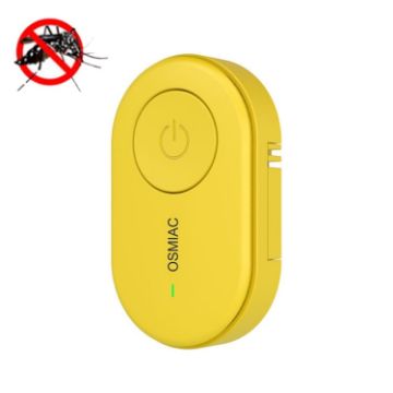 Outdoor TS-07-08 Yellow Portable Ultrasonic Mosquito Repellent Buckle - 1