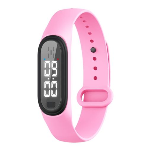 Q2 Ultrasonic Mosquito Repellent Bracelet, 3 Modes & Time Display (Pink) - 1