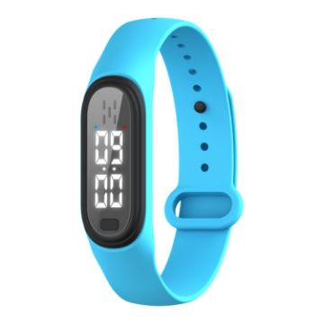 Q2 Blue Ultrasonic Mosquito Repellent Bracelet with Timer & 3 Modes - 1