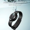 Portable Ultrasonic Mosquito Repellent Bracelet - White Purple - 6
