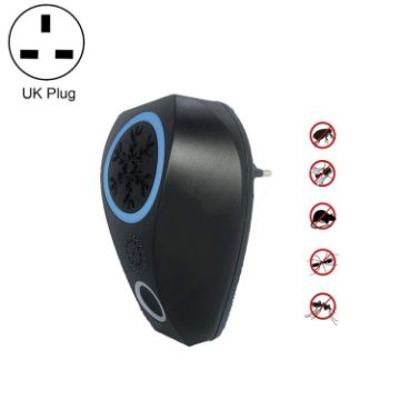 Snowflake Ultrasonic Mosquito & Mouse Repellent, UK Plug (Black) - 1