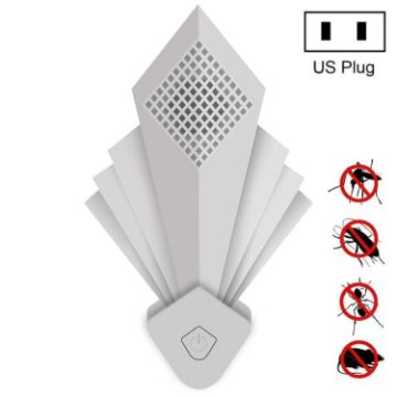 Ultrasonic Electronic Mosquito Repellent Night Light, US Plug, White - 1
