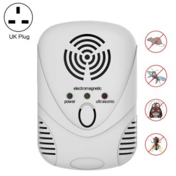 White DC-9001 Electronic Mouse Repeller, UK Plug - 1