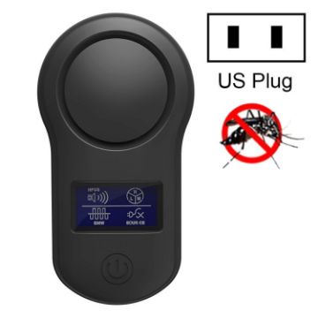 BG-305 Ultrasonic Insect Repellent with US Plug (Black) Display - 1