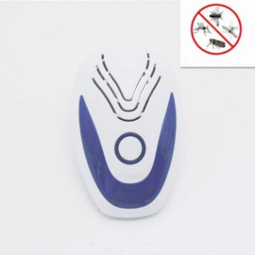 Ultrasonic EU Plug Mosquito Repellent - Multifunctional, Blue - 1