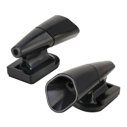 Ultrasonic Wind-Powered Car Deer Alert Alarm Black ABS Repeller - 1