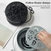 Portable Fireproof Mosquito Coil Box with Lid - Black - 6