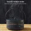 Portable Fireproof Mosquito Coil Box with Lid - Black - 7