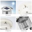 Black TM02 Solar Mosquito Repellent Outdoor Waterproof Lamp - 4