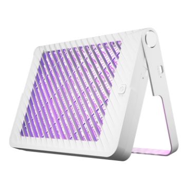 Foldable White XQN-828 Electric Shock Mosquito Killer Lamp - 1