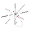 Silver Multifunctional Fan Blade Fly Catcher & Mosquito Repellent, 9x9x25cm - 4