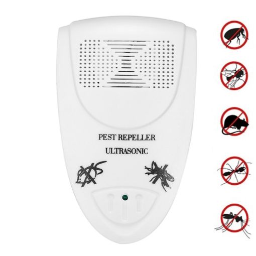 LI-3110 Smart Ultrasonic Rat & Insect Repeller, UK Plug (White) - 1