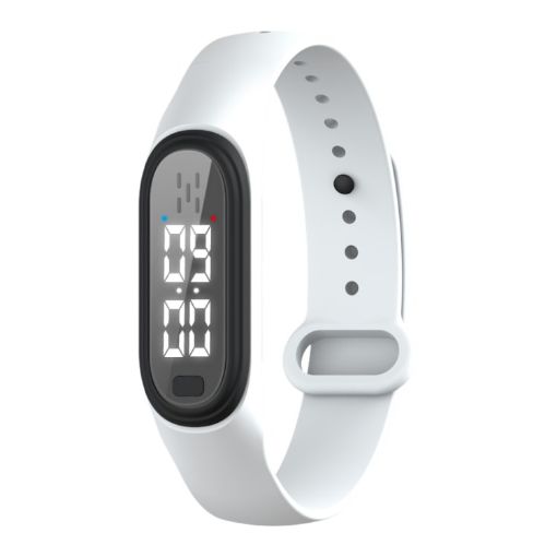 Q2 Ultrasonic Mosquito Repellent Bracelet, 3 Modes & Time Display, White - 1
