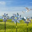 Silver Octagon Anti-bird Laser Windmill Reflector for Balcony Garden - 2