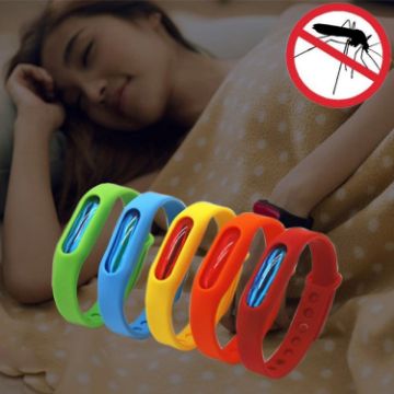 Anti-mosquito Silicone Repellent Bracelet, 5 PCS, Random Colors - 1