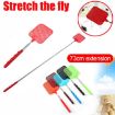 Retractable Plastic Fly & Mosquito Swatter - Summer Supplies (Red) - 6