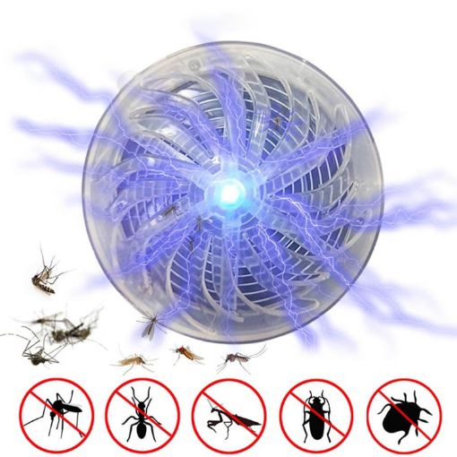 Solar Powered UV Light Mosquito Killer, Indoor Outdoor Bug Zapper - 1