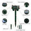 Outdoor Solar Ultrasonic Infrared Sensor Animal Repeller (Dark Green) - 3
