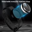Ultrasonic Electronic Mosquito Repellent Bracelet Watch (Black Purple) - 7