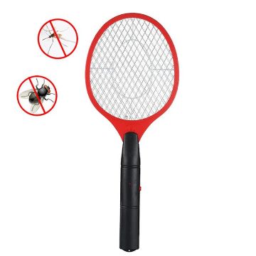 Electric Red Hand Racket Mosquito Zapper Swatter for Home & Garden - 1