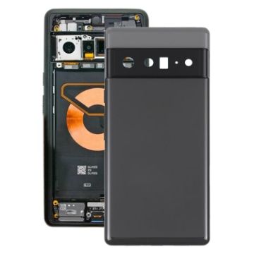 Google Pixel 6 Pro Battery Cover with Middle Frame (Black) - 1