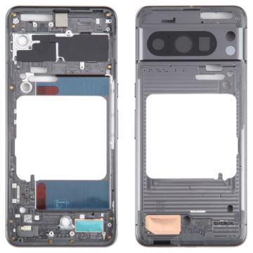Google Pixel 8 Pro Original LCD Frame Bezel Plate (Black) - 1