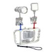 PULUZ Diving Light Arm CNC Aluminum Mount for Action Cameras (Silver) - 1