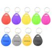 125KHz TK/EM4100 Proximity ID Card Keychain (10 PCS, Black) - 2