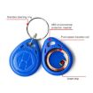 10 PCS Green 125KHz TK/EM4100 Proximity ID Card Keychain Key Ring - 3