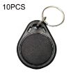 10PCS Black RFID 13.56MHz Access Control M1 Keyfob Tags - 1
