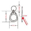 10PCS Black RFID 13.56MHz Access Control M1 Keyfob Tags - 3