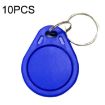 10PCS IC Access Control Card M1 Fudan RFID Keyfob 13.56MHz Blue - 1