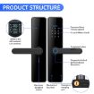 C91 Tuya Smart WiFi Fingerprint Password Door Lock (Black) - 6