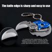 Gold Mini Folding Pocket Knife Keychain - Outdoor Survival Multitool - 3
