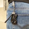 Mini Folding Blade Knife Pocket Outdoor Survival Keychain (Black) - 6